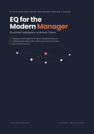 Cover of EQ for the Modern Manager
