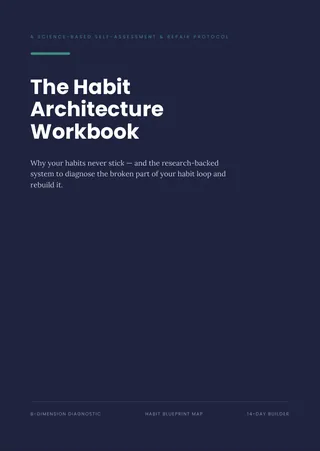 Cover of The Habit Architecture Workbook