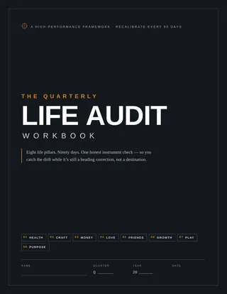 Cover of The Quarterly Life Audit Workbook