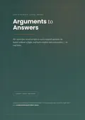 Cover of Arguments to Answers