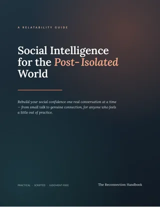 Cover of Social Intelligence for the Post-Isolated World